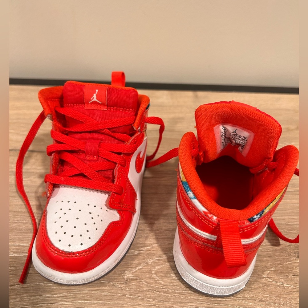 Baby/toddler Jordan air shoes.